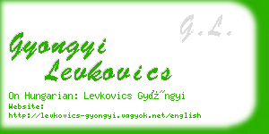 gyongyi levkovics business card